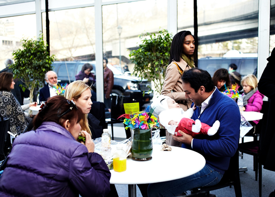 ALWAYS THE BRIDESMAID, NEVER THE BRIDE<br />
2013 Ongoing<br />
Happening: Real Flowers Replicated and Arranged Like Wedding Table Centerpieces, and Left Out for Collectors to “Take Home” from the Café Area of The Armory Show<br />
Variable Dimensions <br />