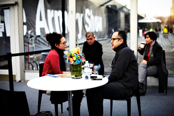 ALWAYS THE BRIDESMAID, NEVER THE BRIDE<br />
2013 Ongoing<br />
Happening: Real Flowers Replicated and Arranged Like Wedding Table Centerpieces, and Left Out for Collectors to “Take Home” from the Café Area of The Armory Show<br />
Variable Dimensions <br />