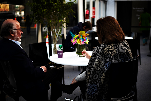 ALWAYS THE BRIDESMAID, NEVER THE BRIDE<br />
2013 Ongoing<br />
Happening: Real Flowers Replicated and Arranged Like Wedding Table Centerpieces, and Left Out for Collectors to “Take Home” from the Café Area of The Armory Show<br />
Variable Dimensions <br />
