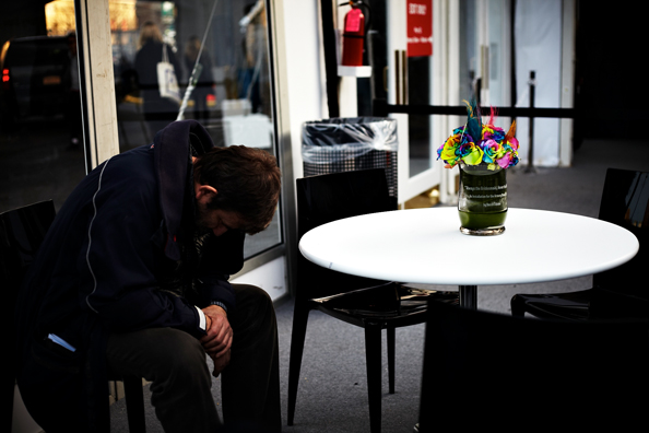 ALWAYS THE BRIDESMAID, NEVER THE BRIDE<br />
2013 Ongoing<br />
Happening: Real Flowers Replicated and Arranged Like Wedding Table Centerpieces, and Left Out for Collectors to “Take Home” from the Café Area of The Armory Show<br />
Variable Dimensions <br />