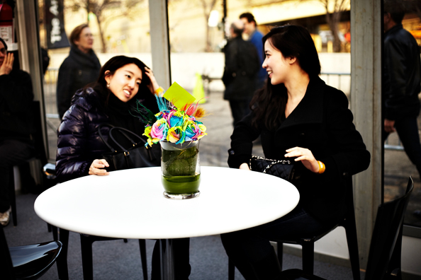 ALWAYS THE BRIDESMAID, NEVER THE BRIDE<br />
2013 Ongoing<br />
Happening: Real Flowers Replicated and Arranged Like Wedding Table Centerpieces, and Left Out for Collectors to “Take Home” from the Café Area of The Armory Show<br />
Variable Dimensions <br />