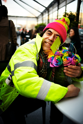 ALWAYS THE BRIDESMAID, NEVER THE BRIDE<br />
2013 Ongoing<br />
Happening: Real Flowers Replicated and Arranged Like Wedding Table Centerpieces, and Left Out for Collectors to “Take Home” from the Café Area of The Armory Show<br />
Variable Dimensions <br />