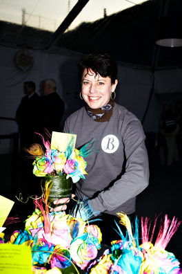 ALWAYS THE BRIDESMAID, NEVER THE BRIDE<br />
2013 Ongoing<br />
Photograph of Happening: Collectors “Taking Home” Replicated Wedding Table Centerpieces <br />
Variable Dimensions <br />