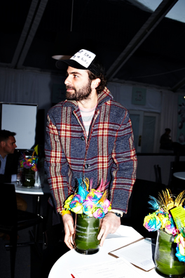 ALWAYS THE BRIDESMAID, NEVER THE BRIDE<br />
2013 Ongoing<br />
Photograph of Happening: Collectors “Taking Home” Replicated Wedding Table Centerpieces <br />
Variable Dimensions <br />