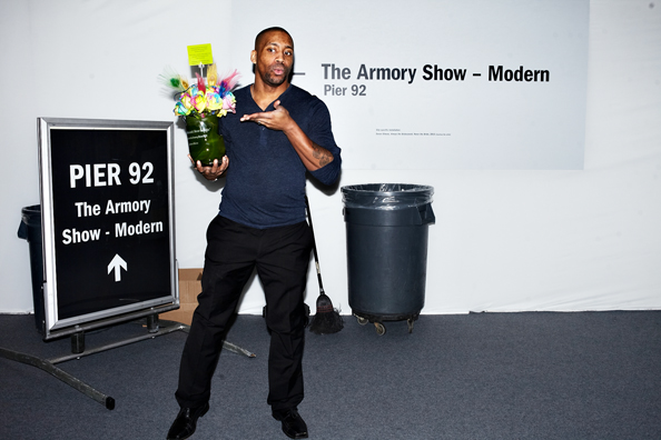 ALWAYS THE BRIDESMAID, NEVER THE BRIDE<br />
2013 Ongoing<br />
Photograph of Happening: Collectors “Taking Home” Replicated Wedding Table Centerpieces <br />
Variable Dimensions <br />