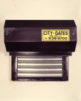 Bity Gate #1<br />
1991<br />
Reduced Size Security Gate Installation<br />
30”  x 30”  <br />