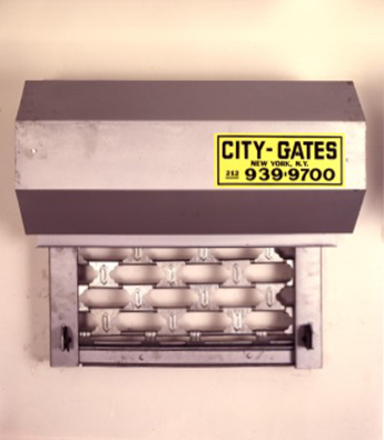 Bity Gate #2<br />
1991<br />
Reduced Size Security Gate Installation<br />
30”  x 30”  <br />