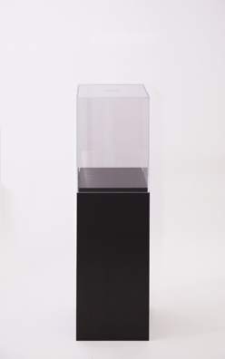“PAY WHAT YOU WISH BUT YOU MUST PAY SOMETHING”<br />
2013 Ongoing<br />
Floor: One of 18 Functioning American Art Museum Donation Boxes replicated and Displayed at an Art Fair in Various Positions throughout the Fair<br />
Clyfford Still Museum<br />
Variable Dimensions<br />