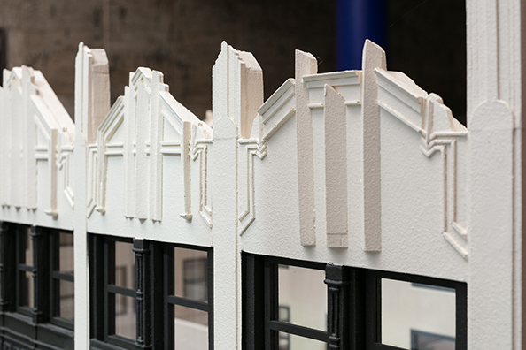 TINY TOWN: THE COLORADO BUILDING<br />
2017<br />
Installation Replicating The Colorado Building, Featuring Miniaturized Replicas of Select Dikeou Collection Artworks<br />
Variable Dimensions