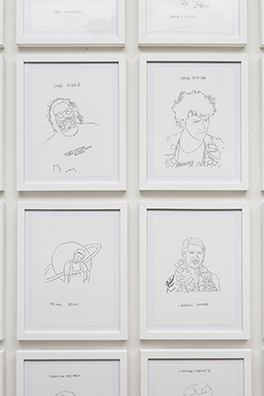 DIKEOU COLLECTION ARTIST PORTRAITS<br />
2017 Ongoing<br />Pencil Drawing on Vellum of Artists Represented in The Dikeou Collection<br />
Variable Dimensions