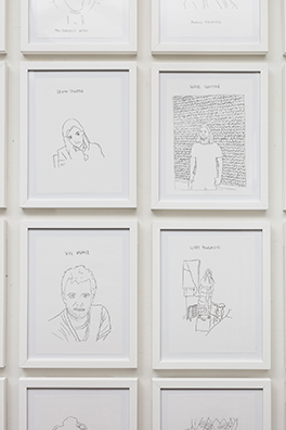 DIKEOU COLLECTION ARTIST PORTRAITS<br />
2017 Ongoing<br />Pencil Drawing on Vellum of Artists Represented in The Dikeou Collection<br />
Variable Dimensions