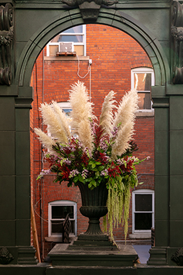 DONATION: Fall<br />
2020 Ongoing<br />Replicated Niche from the Metropolitan Museum of Art Lobby That Has Been Replenished on the Seasonal Equinoxes and Solstices with Fresh Flowers Left for Viewers to Dismantle<br />
Variable Dimensions