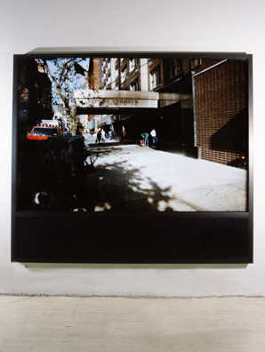 “ALL THE VERMEER'S OF NEW YORK” <br/>
1996<br/>
Southern View<br/>
Cibachrome with Non-Glare Plexiglas Set in Street Level Window Treatment <br/ >
92” x 80 1/2”<br/>
