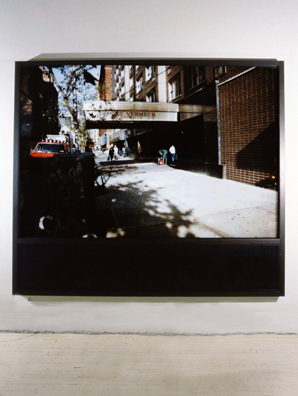 “ALL THE VERMEER'S OF NEW YORK” <br/>
1996<br/>
Southern View<br/>
Cibachrome with Non-Glare Plexiglas Set in Street Level Window Treatment <br/ >
92” x 80 1/2”<br/>